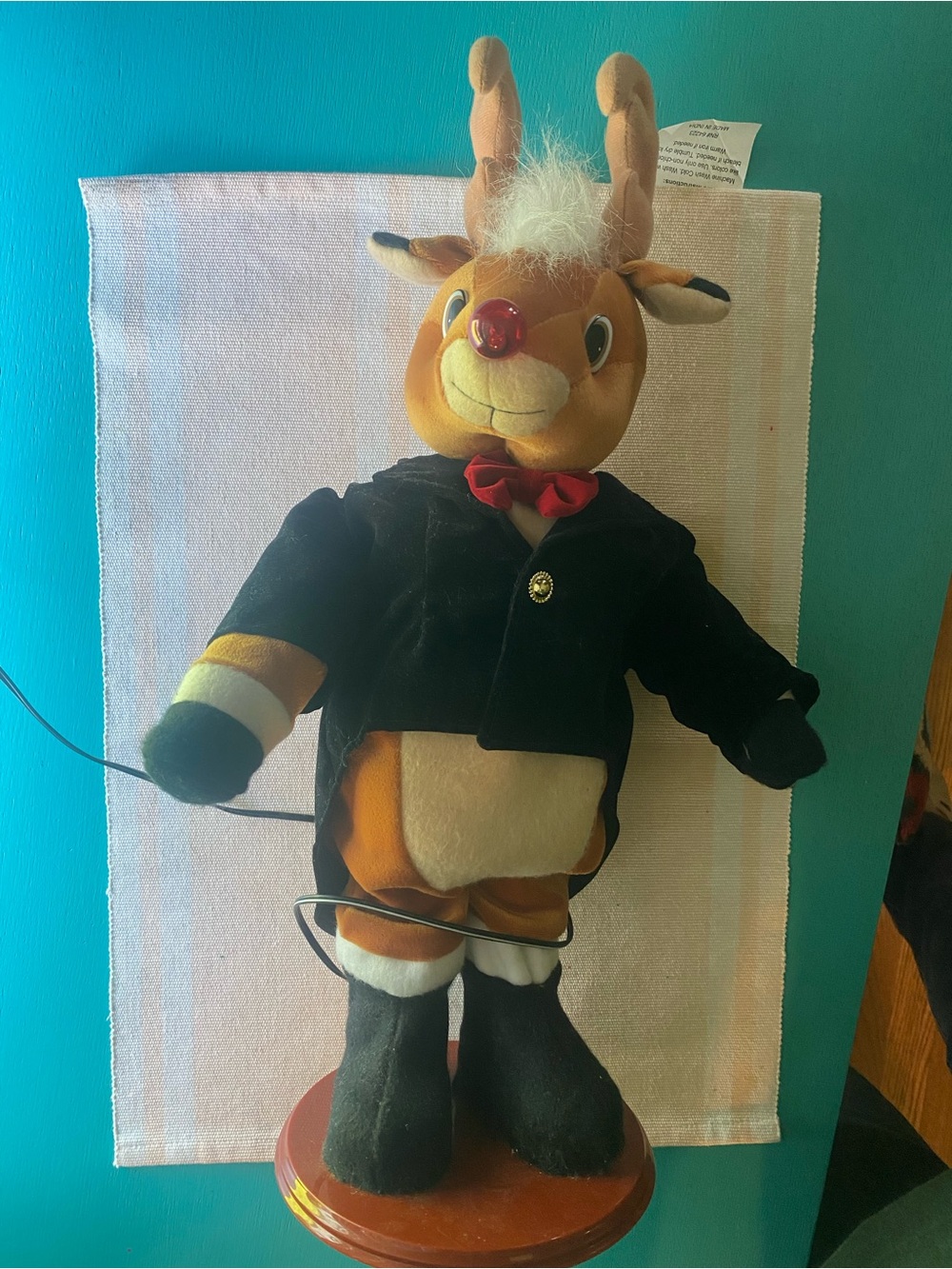 Vintage 1977 Animated Reindeer